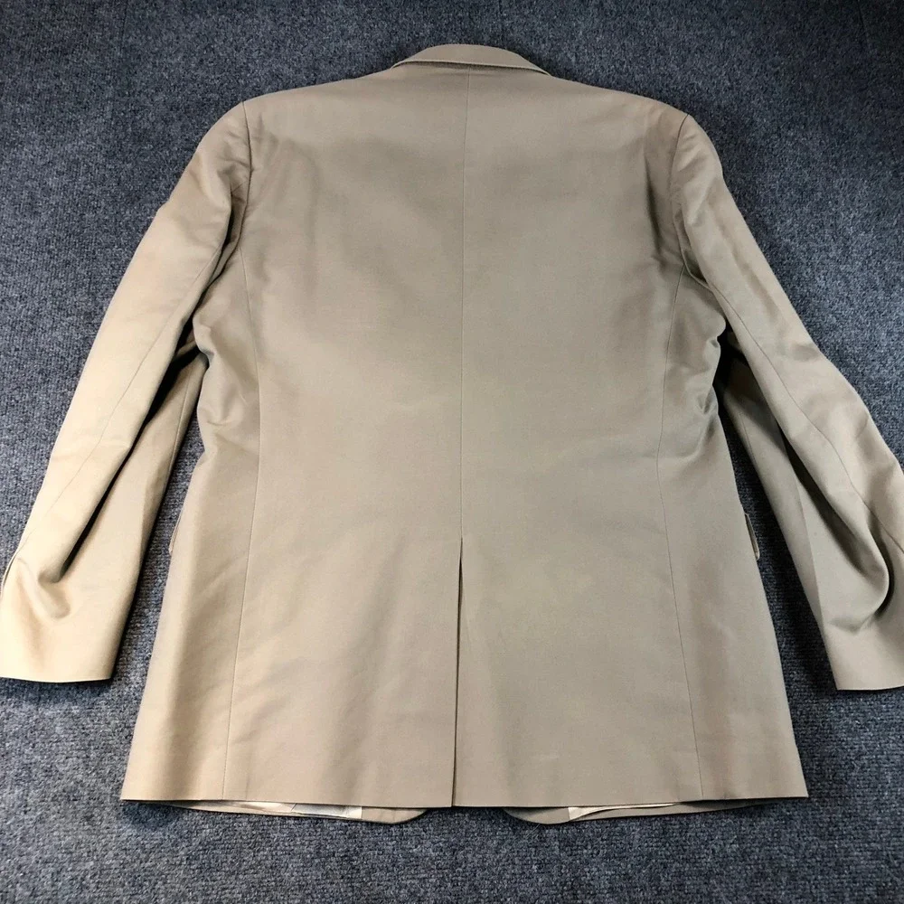 Nautica Mens‎ Beige Cotton Two Button Blazer Sport Coat Jacket